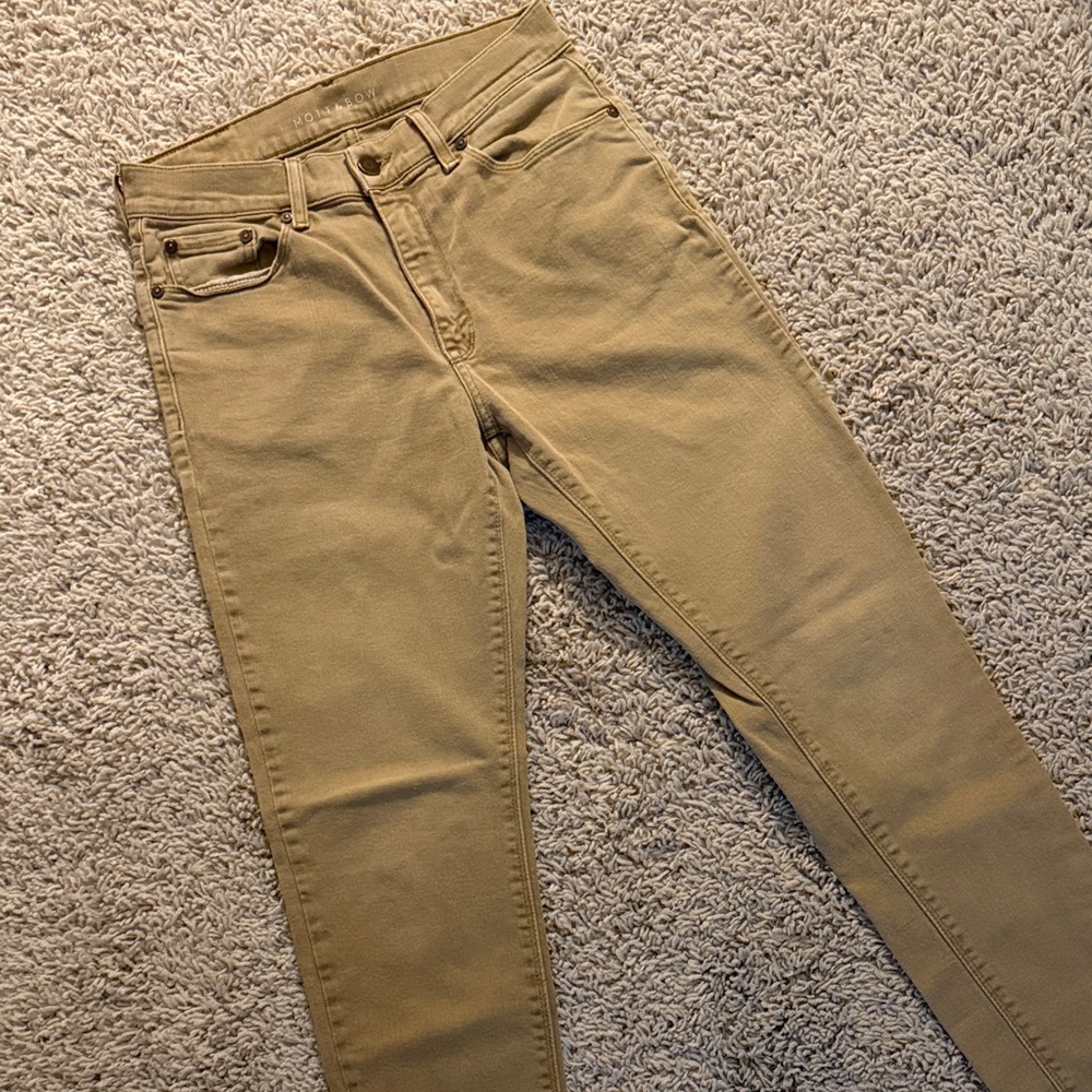 Mott & Bow Men's Tan Skinny Jeans